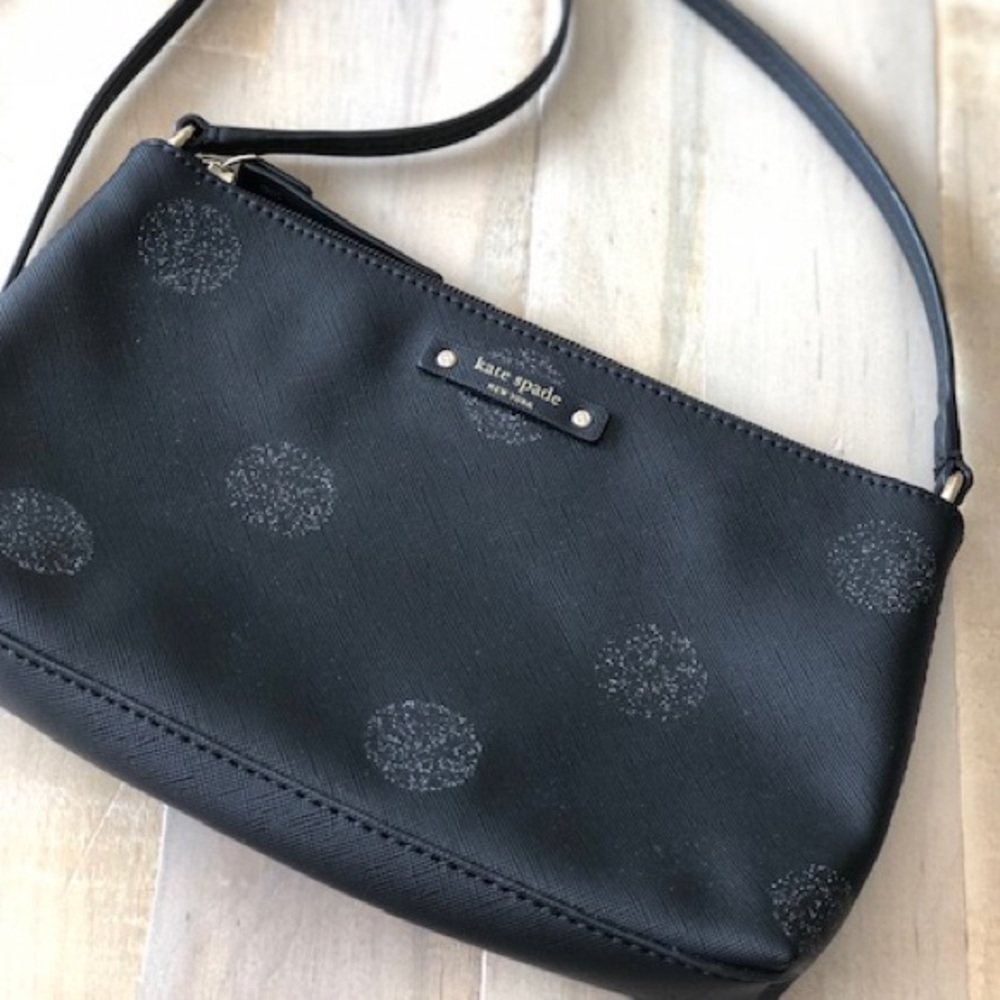 Kate Spade Black Signature Dot Crossbody